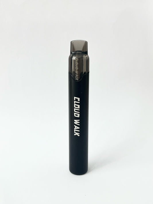 CLOUD WALK Refillable Vape Kit – Sleek Black Pod System | Rechargeable Device + Reusable Cartridge | Premium Metal Design